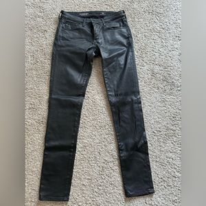 AG The legging Ankle, super skinny ankle jeans. Faux leather. Size 26.